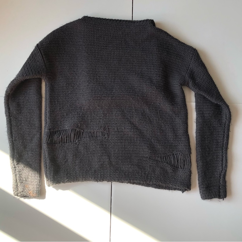 Dark gray Sweater with a cowl neck